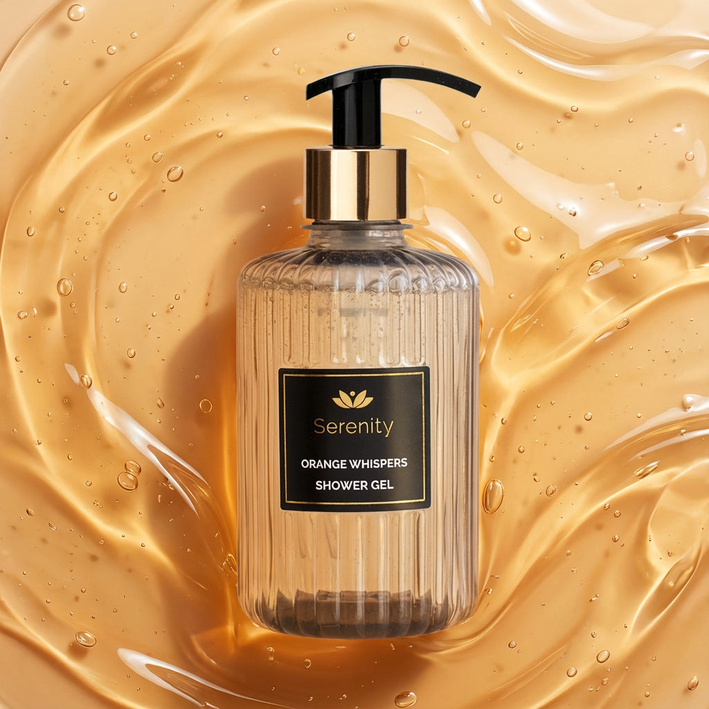 Luxury Citrus Shower Gel Orange Whispers – Serenity Aromatic Body Wash