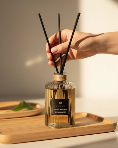 Algarve Aromas – 4× Home Fragrance Diffuser Set Orange Whispers & Pure Jasmine