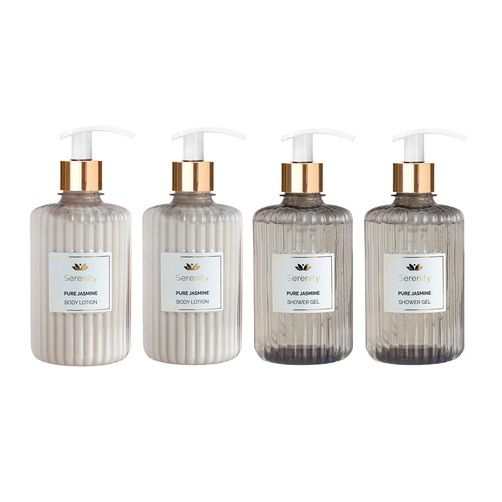 Pure Jasmine Body & Shower Ritual – 2× Shower Gel + 2× Body Lotion
