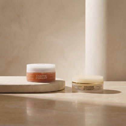 Glow & Hydrate Duo – Rose Crystals Scrub + Argan Oil Balm